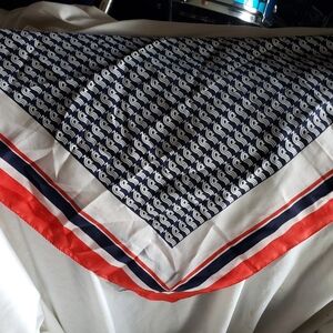 vintage  1980's Diolen scarf made for Noregian Cruise lines